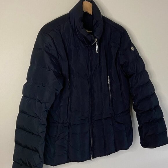 POST Card Navy goose down short puffer jacket - Picture 4 of 12